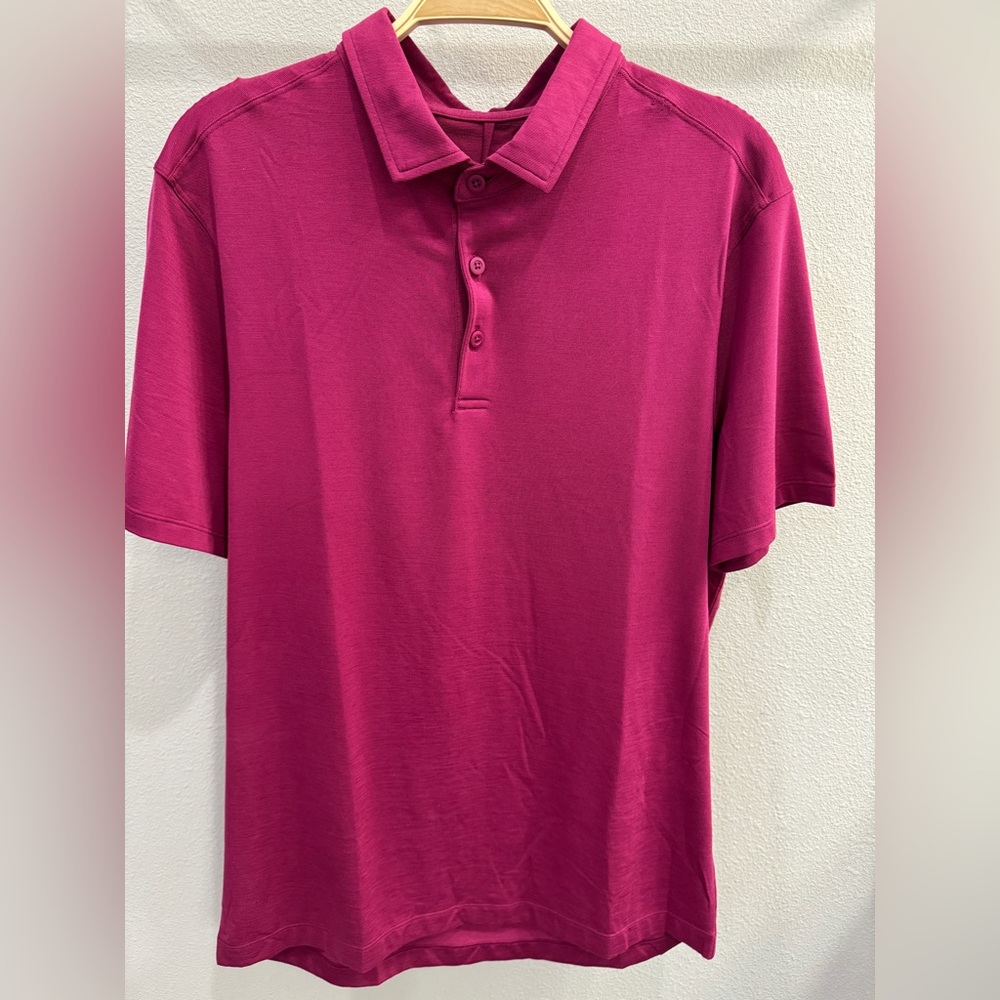 Lululemon Men’s Magenta Polo Shirt